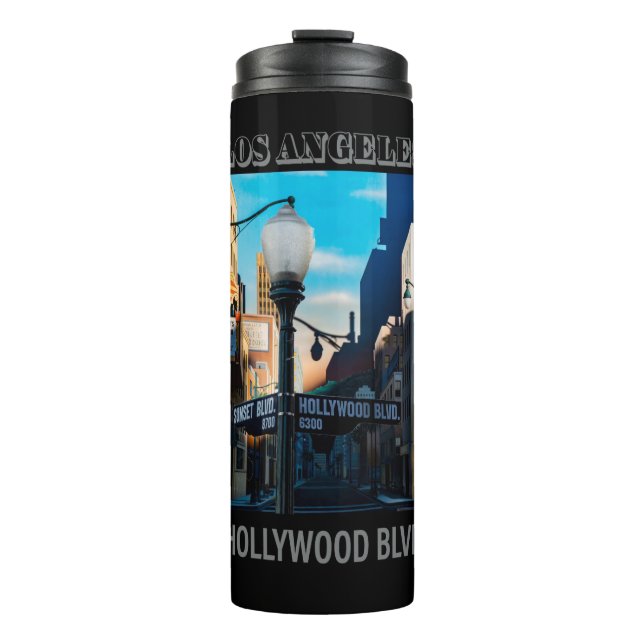 Poster Hollywood Blvd. Bouteille isotherme (Devant)