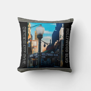 Poster Hollywood Blvd. Coussin décoratif