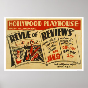 Poster Hollywood Revue musicale 1937 WPA