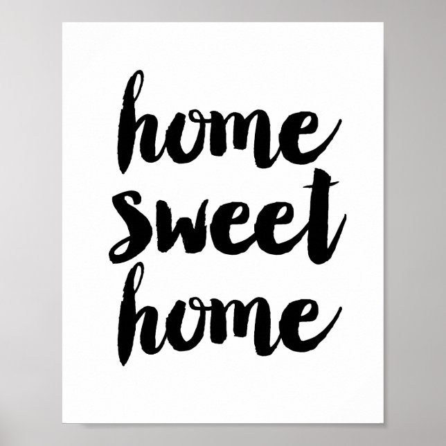 Poster Home Sweet Home (Devant)