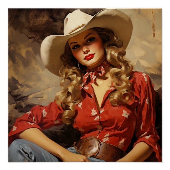 Poster Hommage à Old West Glamor : Wild West Whispers (Devant)