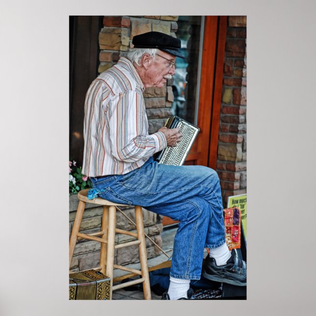 Poster Homme Accordien (Devant)