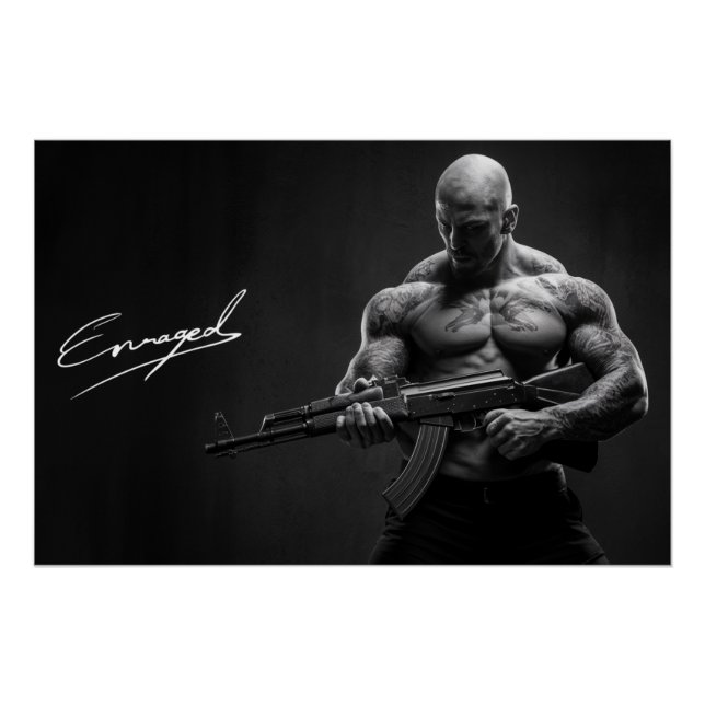 Poster Homme Enraged 06 (Devant)
