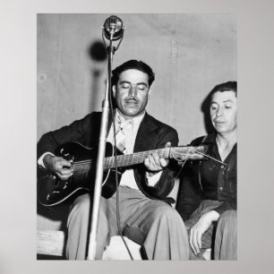 Poster Homme jouant de la guitare