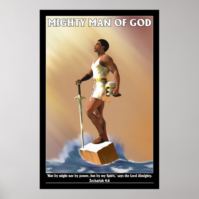 Poster Homme puissant de Dieu (Devant)