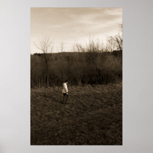 Poster Homme qui marche seul
