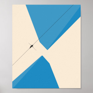 Poster Homme sur fil