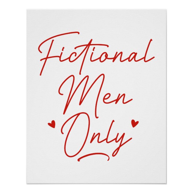 Poster Hommes Fictionnels Uniquement (Devant)