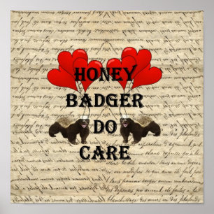 Poster Hone badger do care