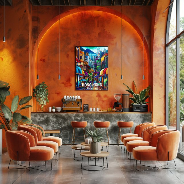 Poster Hong Kong: Ciudad Mundial de Asia (Créateur téléchargé)