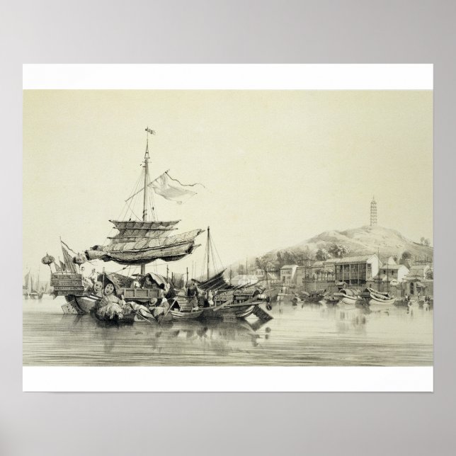 Poster Hong Shang, plaque 17 de 'Sketches of China', eng (Devant)