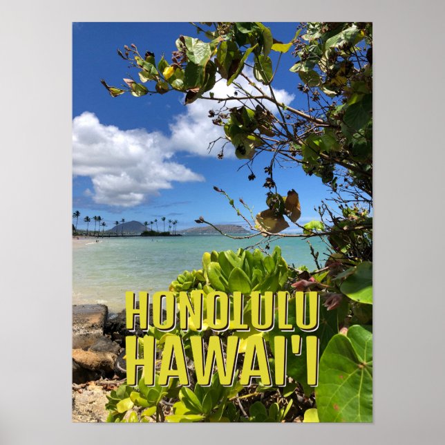 Poster - Honolulu Hawaii (Devant)