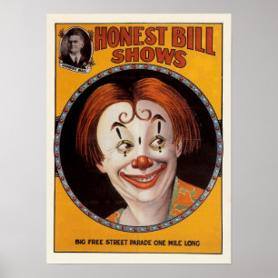 Poster Honte Bill Circus Vintage