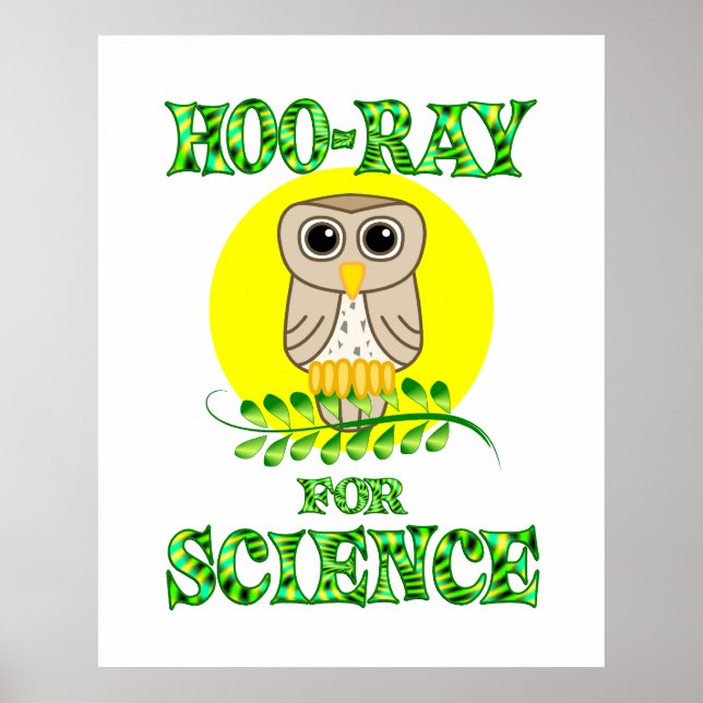 Poster Hoo-Ray pour la science (Devant)