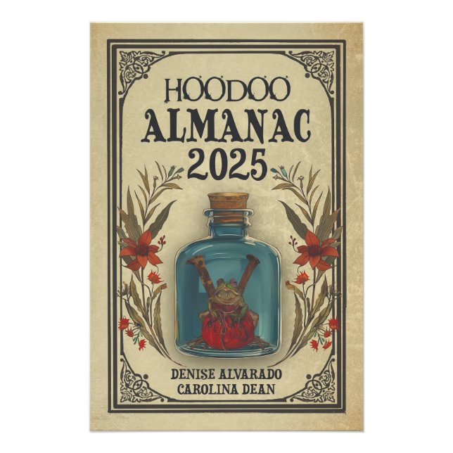 Poster Hoodoo Almanac 2025 Couverture Art Glossy (Devant)