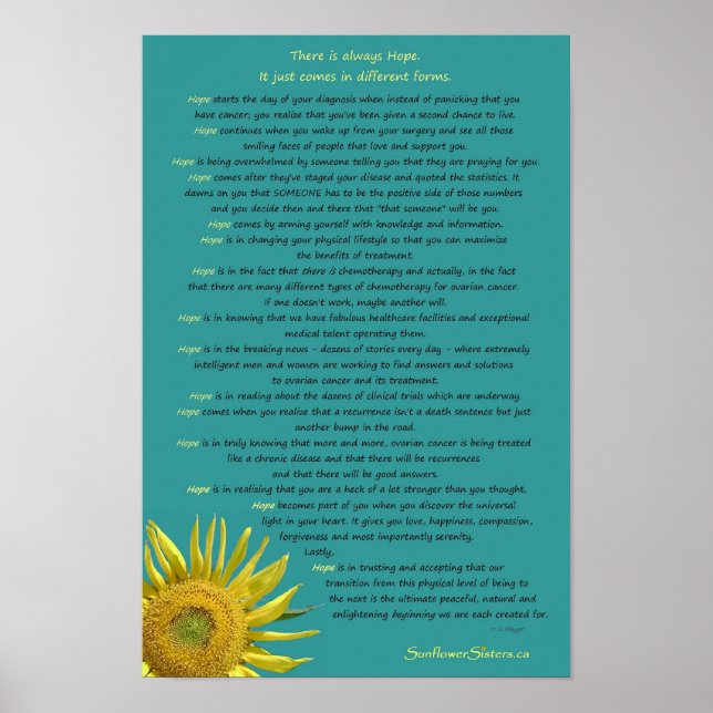 Poster Hope - 11"x16" (Devant)