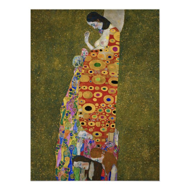 Poster Hope II de Gustav Klimt (1907-1908) (Devant)