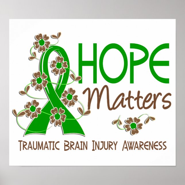 Poster Hope Matters 3 Brain traumatique Blessure TBI (Devant)