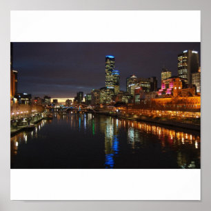 Poster Horizon de soirée de Melbourne