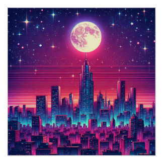 Poster Horizon de Synth City