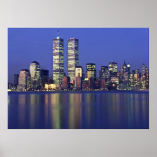 Poster Horizon NYC avec le World Trade Center