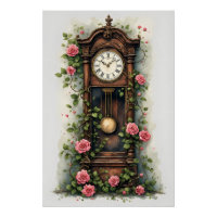 Horloge à pendule Vintage Ivy Rose