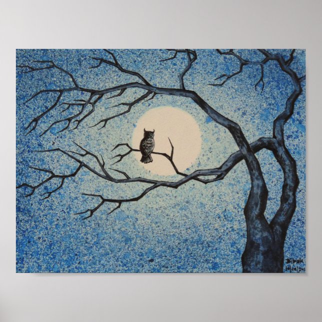 Poster Horloge de nuit (Devant)