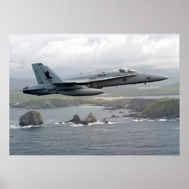 Poster Hornet F/A-18C (Devant)