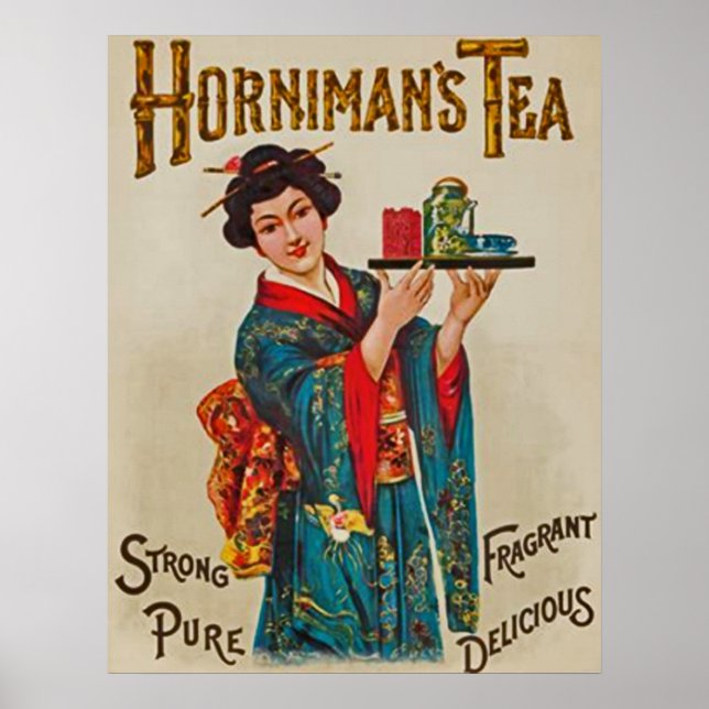 Poster Horniman's Tea~Strong~Pure~Fragrant~Delicious 1898 (Devant)