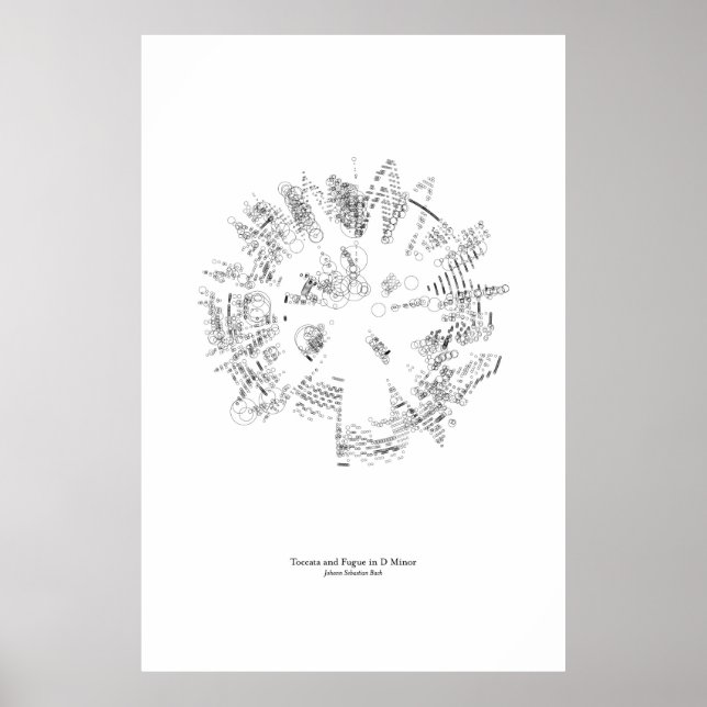 Poster Hors du personnel : Toccata et Fugue (noir) (Devant)