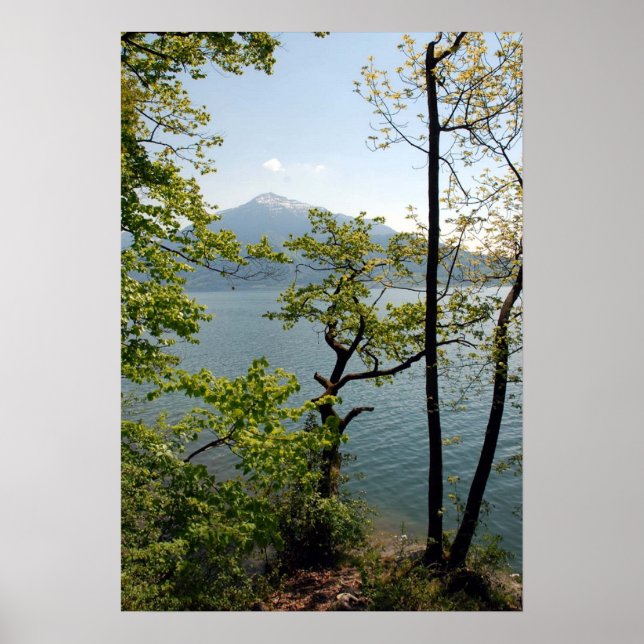 Poster Hors du sentier battu Country Lake Landscape Poste (Devant)