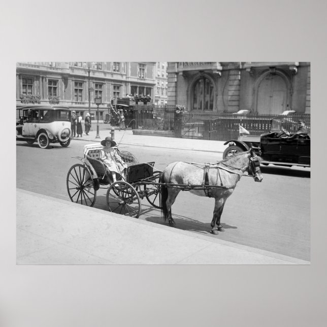 Poster Horse Drawn Buggy : début des années 1900 (Devant)