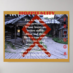 Poster Hospitalité de Havamal