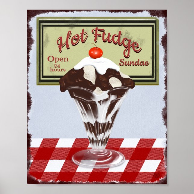 Poster Hot Fudge Sundae (Devant)