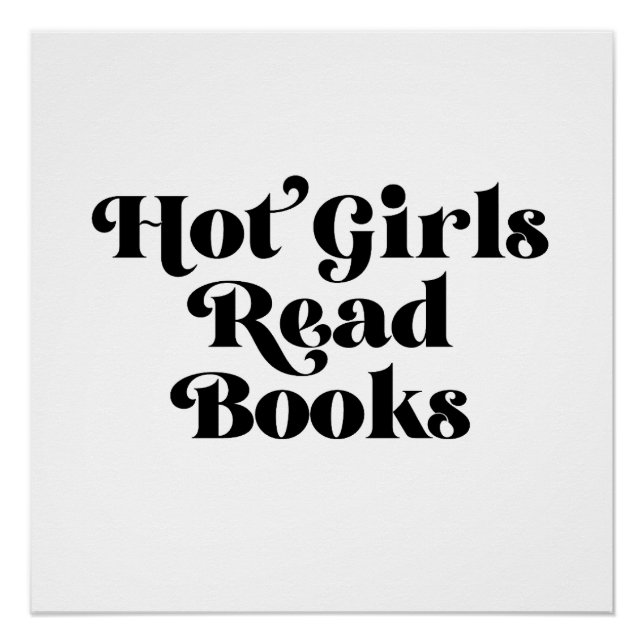 Poster Hot Girls Lire des livres (Devant)