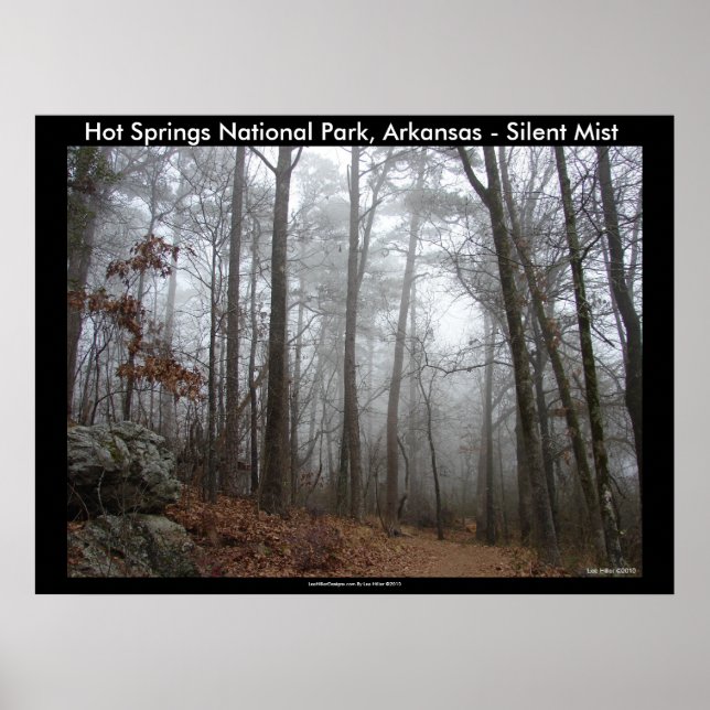 Poster Hot Springs National Park, AR - Silent Mist (Devant)
