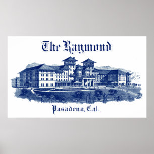 Poster Hôtel 1901 de Raymond Pasadena la Californie