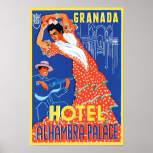Poster Hotel Alhambra Palace Granada
