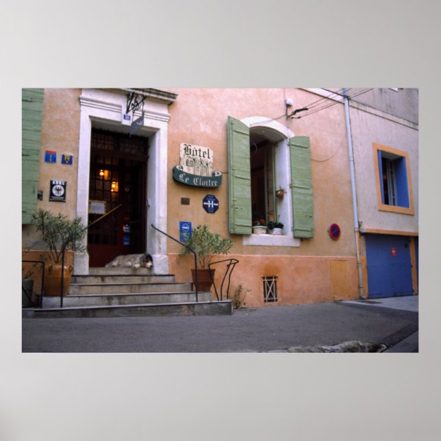 Poster Hôtel, Arles, Provence (Devant)