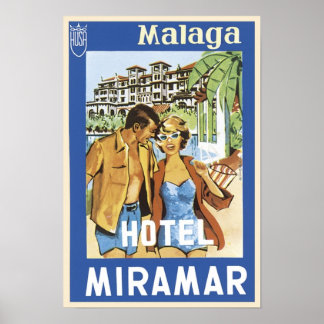 Poster Hôtel de Malaga Miramar