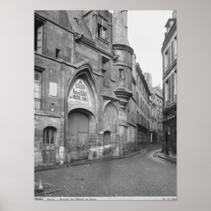 Poster Hôtel de Sens, fin du XIXe siècle-début