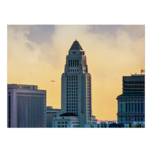 Poster Hôtel de ville de Los Angeles - Impression de la s
