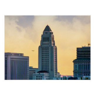 Poster Hôtel de ville de Los Angeles - Impression de la s