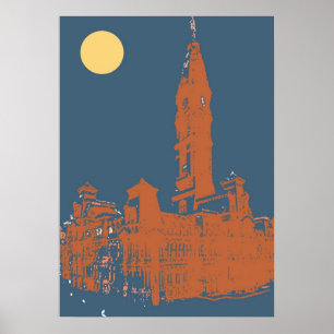 Poster Hôtel de ville de Philadelphie