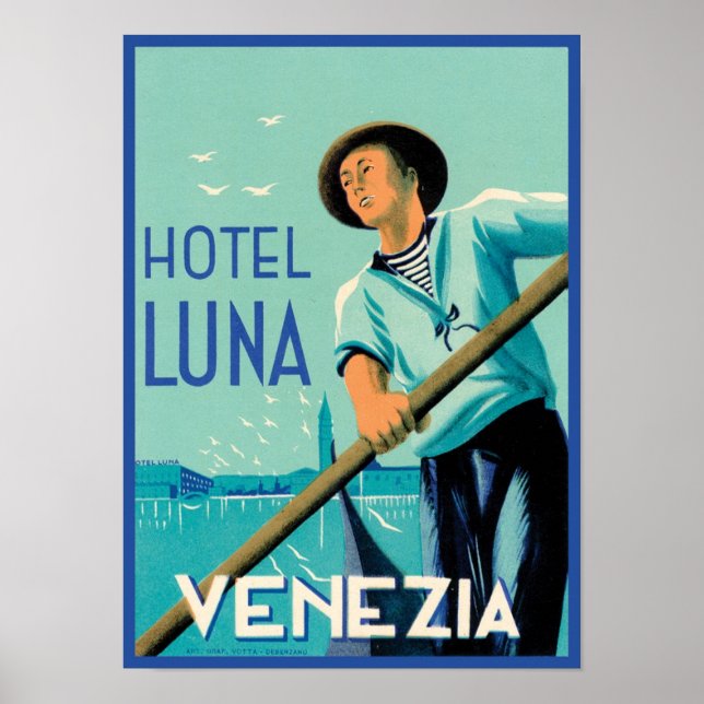 Poster Hotel Luna Venezia (Devant)