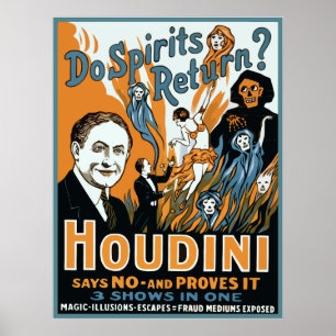 Poster Houdini Do Spirits Retour