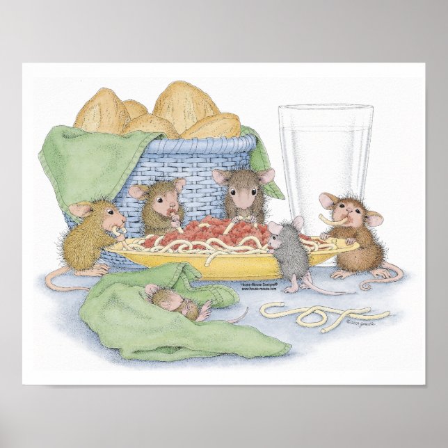 Poster House-Mouse Designs® - Wall Art (Devant)