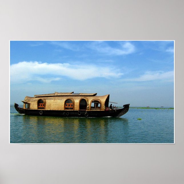 Poster Houseboat in India (Devant)