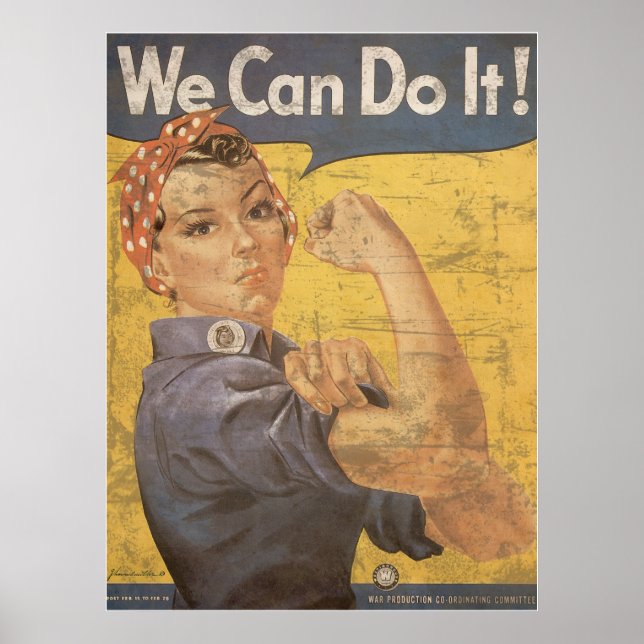 Poster Howard Miller Nous pouvons le faire Rosie Riveter (Devant)