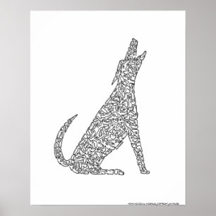 Poster HOWLING CHIEN par NICHOLAS_COPYRIGHT_...